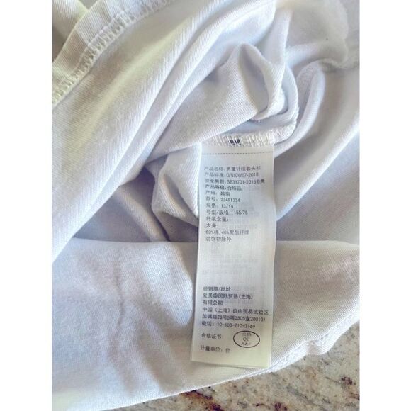 Abercrombie Kids White Short Sleeve Tee, size 13/14 - Picture 6 of 6